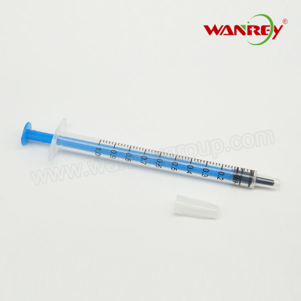 1mL Plastic Syringe Luer Slip Tip Oral Syringe